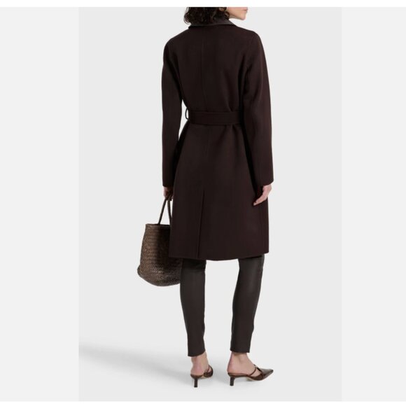 Theory Oaklane Belted Coat in Double-Face Wool-Cashmere - Picture 4 of 13